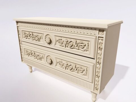 Locker Commode Classic 3d model