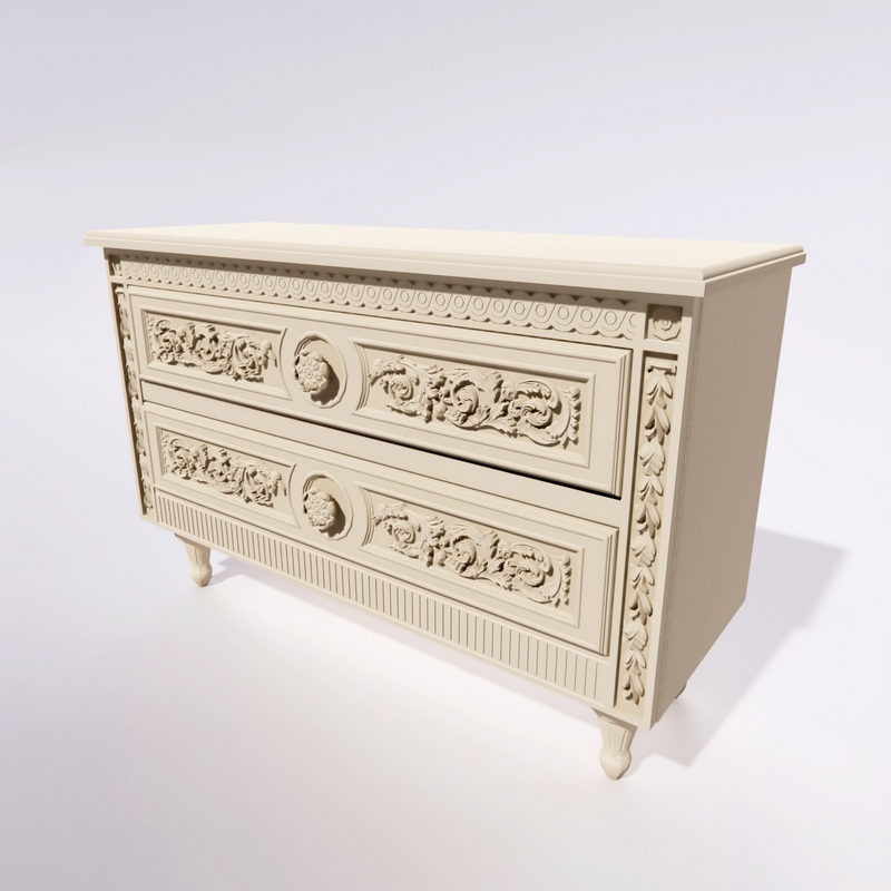 Locker Commode Classic 3d model