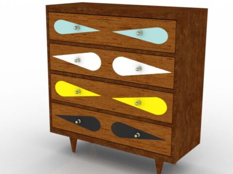 Locker Commode GT 3d model