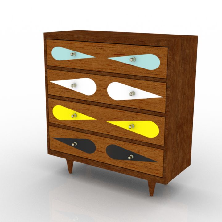 Locker Commode GT 3d model
