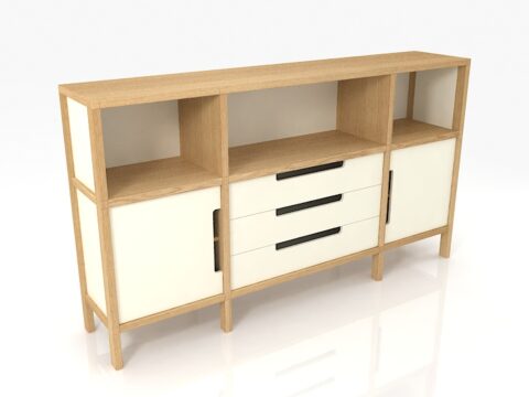 Locker Commode WY 3d model