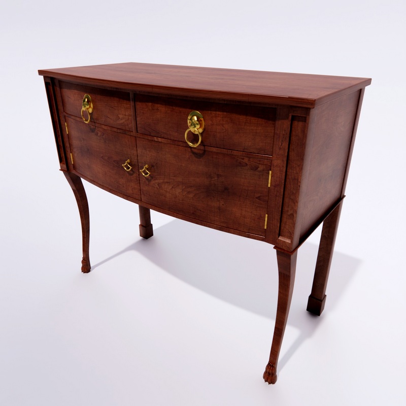 Locker Kindel Furniture Company Irish Server Commode 3d model