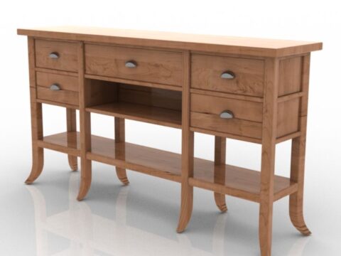Locker Long Server Cimarron Braxton Culler Commode 3d model