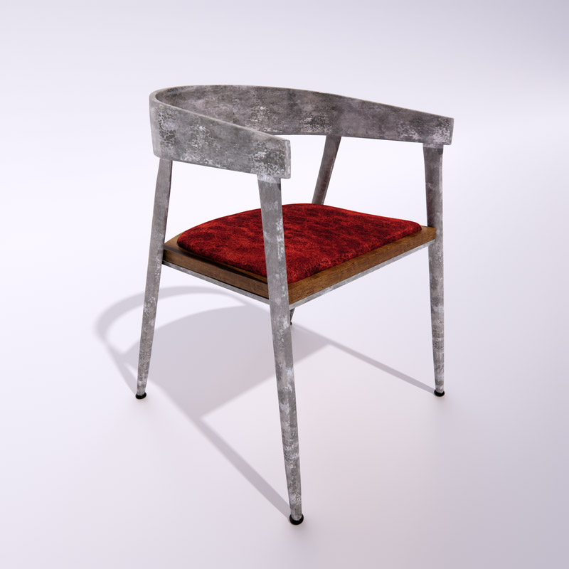Loft Armchair Industrial 3d model