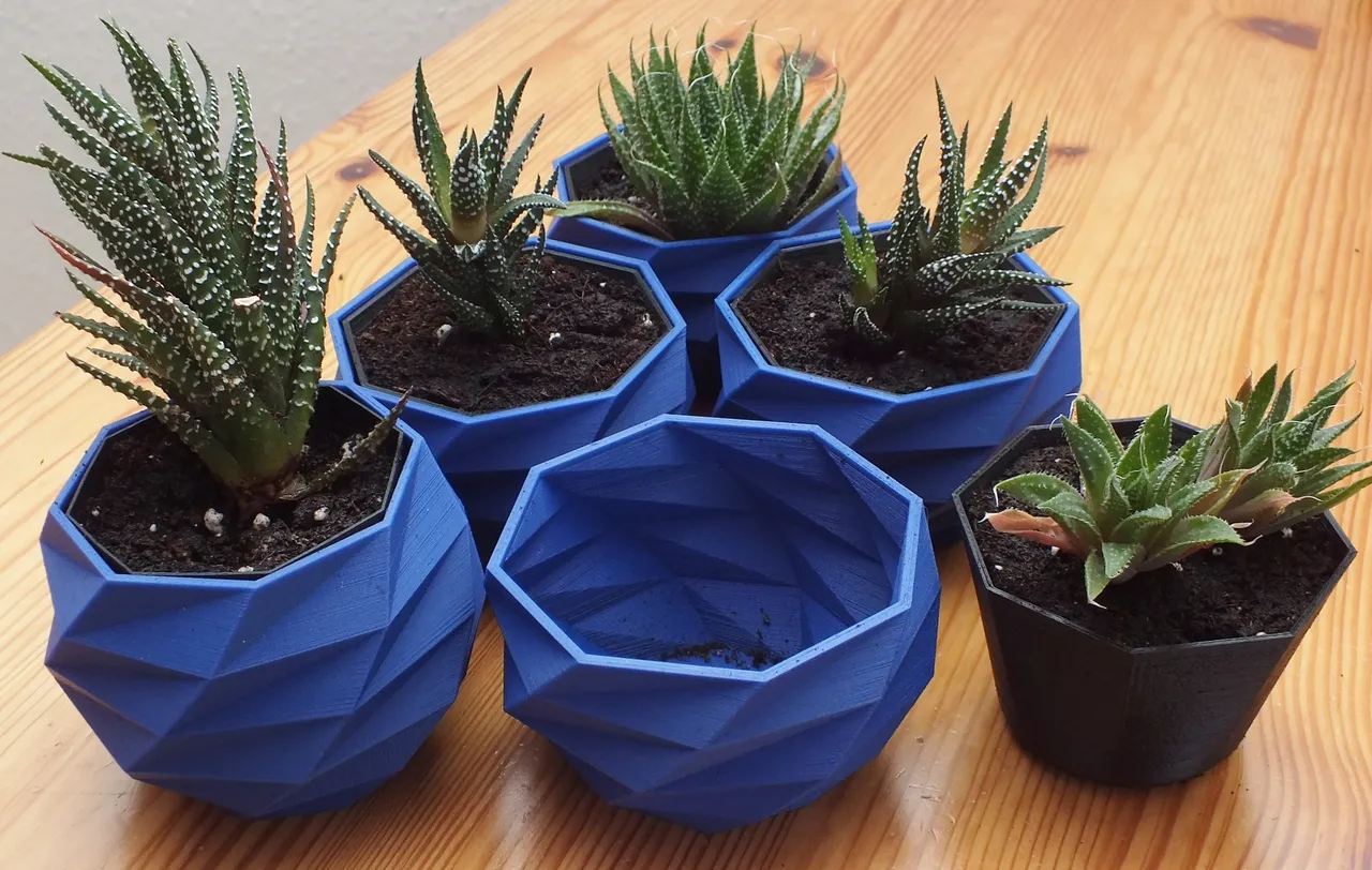 Low Poly Octagonal Planter - Remix 3d model
