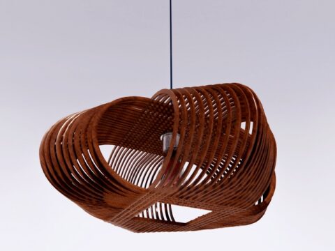 Luster Lamp OVALS Chandelier 3d model