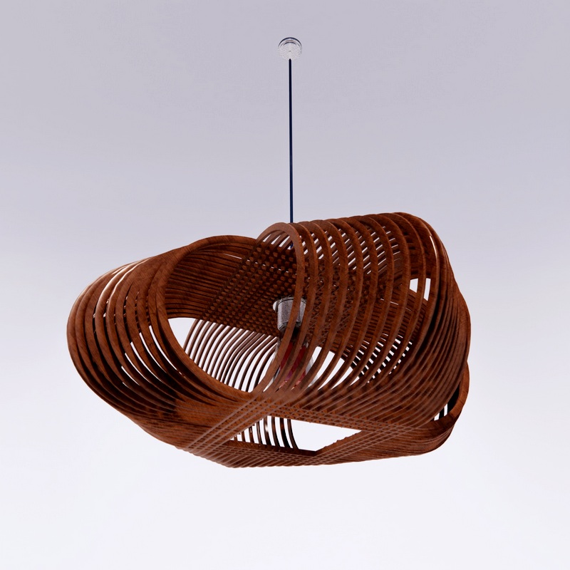 Luster Lamp OVALS Chandelier 3d model