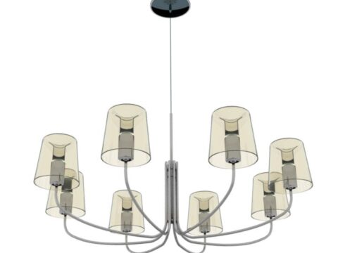 Luster NOVENTA Eglo Chandelier 3d model