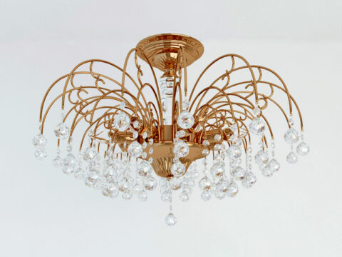 Luster Wunderlicht Elegance WL127-08KG Chandelier 3d model