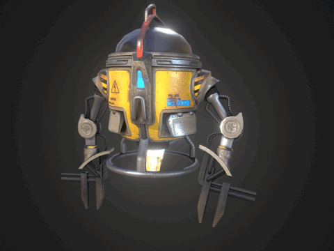 Mech Drone 3d model