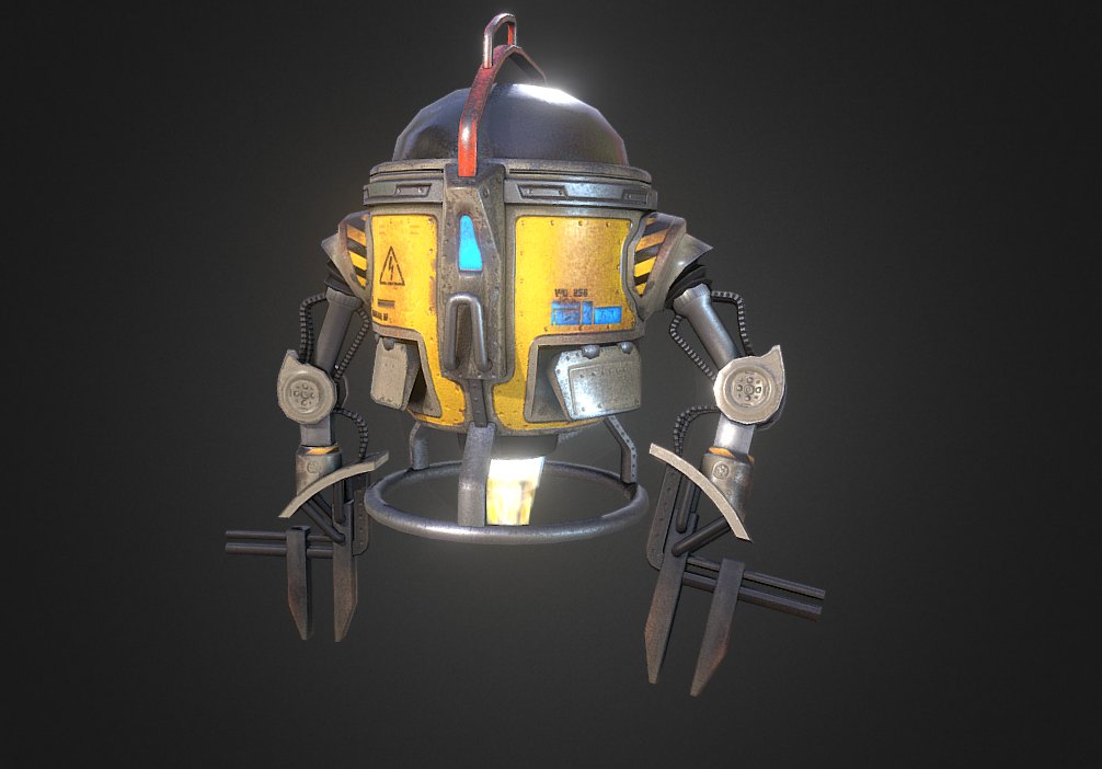 Mech Drone 3d model