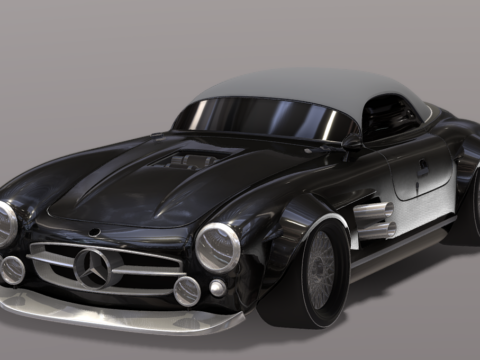 Mercedes-Benz 300 SL Restomod 3d model