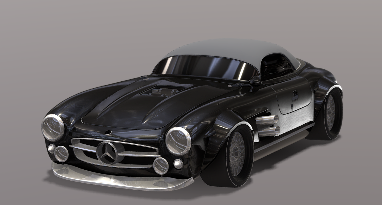Mercedes-Benz 300 SL Restomod 3d model