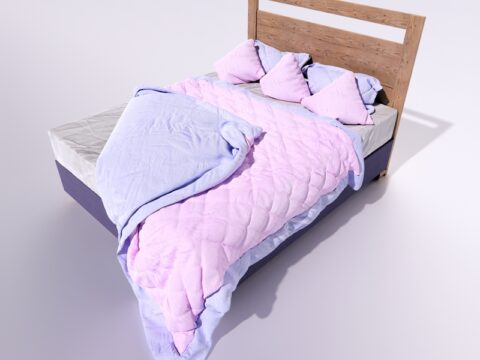 Modern Mayfair Bed 3d model