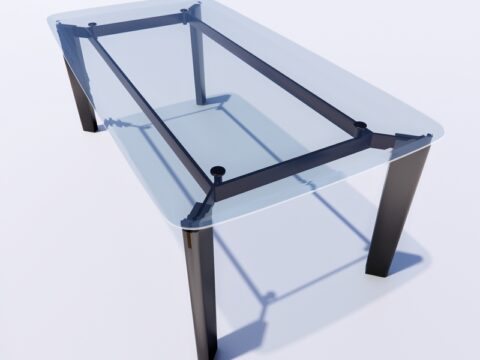 Natuzzi Sonata and B&B ITALIA Oska Table 3d model
