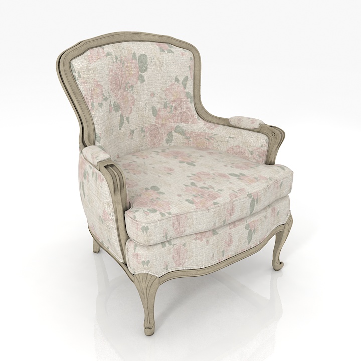 Neoclassical Armchair 3d model