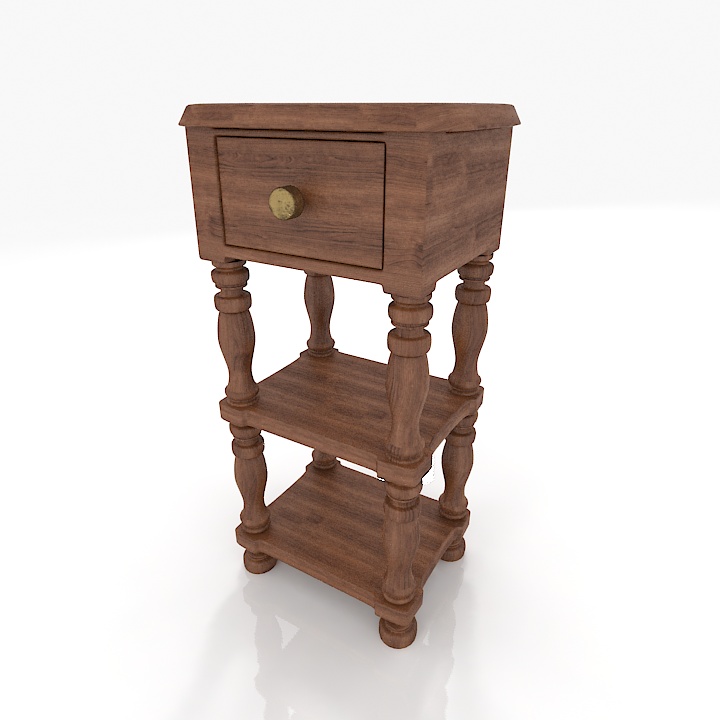 Nightstand Country 3d model