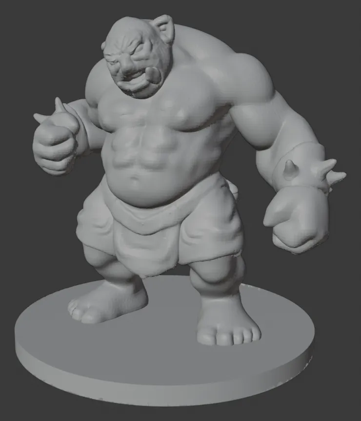 Ogre #3 50mm (DND / TTRPG) 3d model