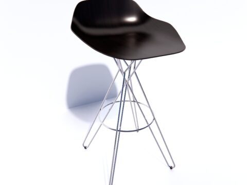 Poliform HARMONY Bar Chair 3d model