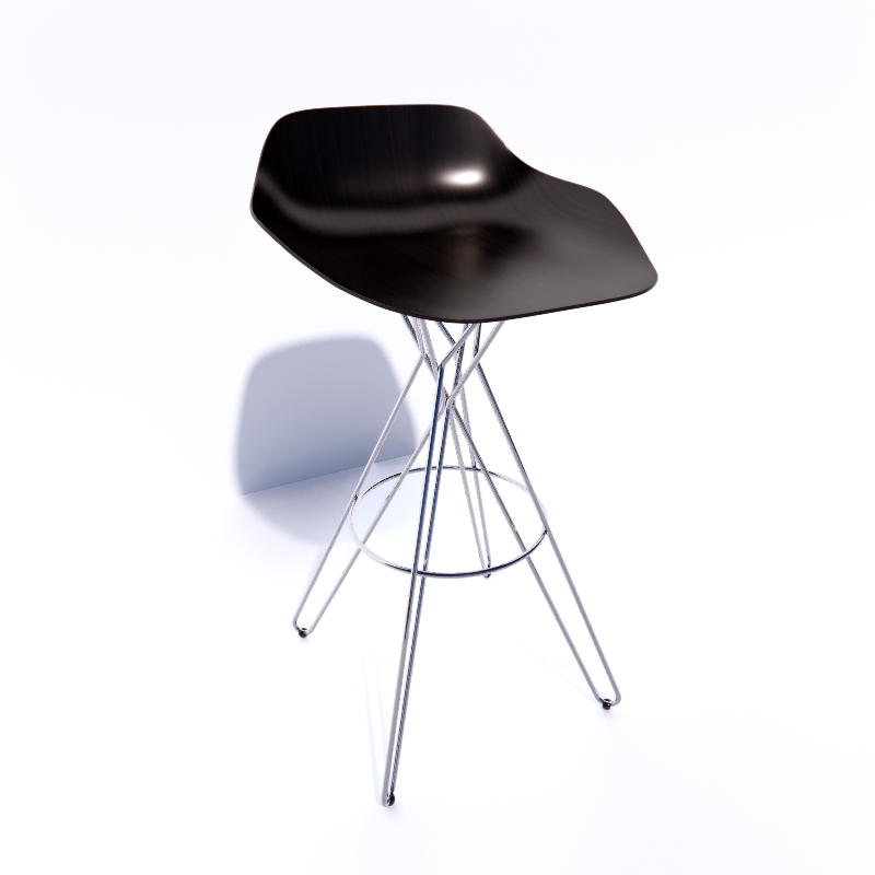Poliform HARMONY Bar Chair 3d model