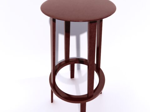 Revolver WH Swivel Bar Stool 3d model
