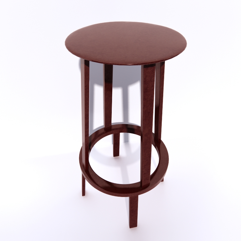 Revolver WH Swivel Bar Stool 3d model