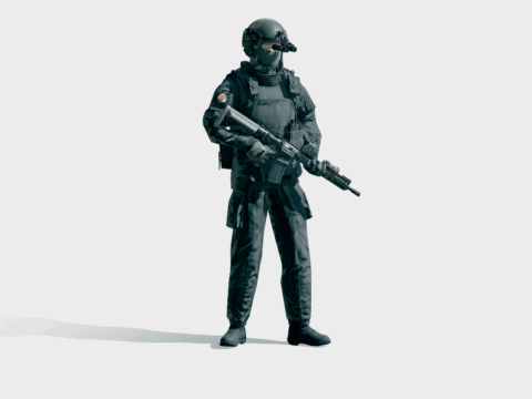 S.W.A.T. Operator 3d model