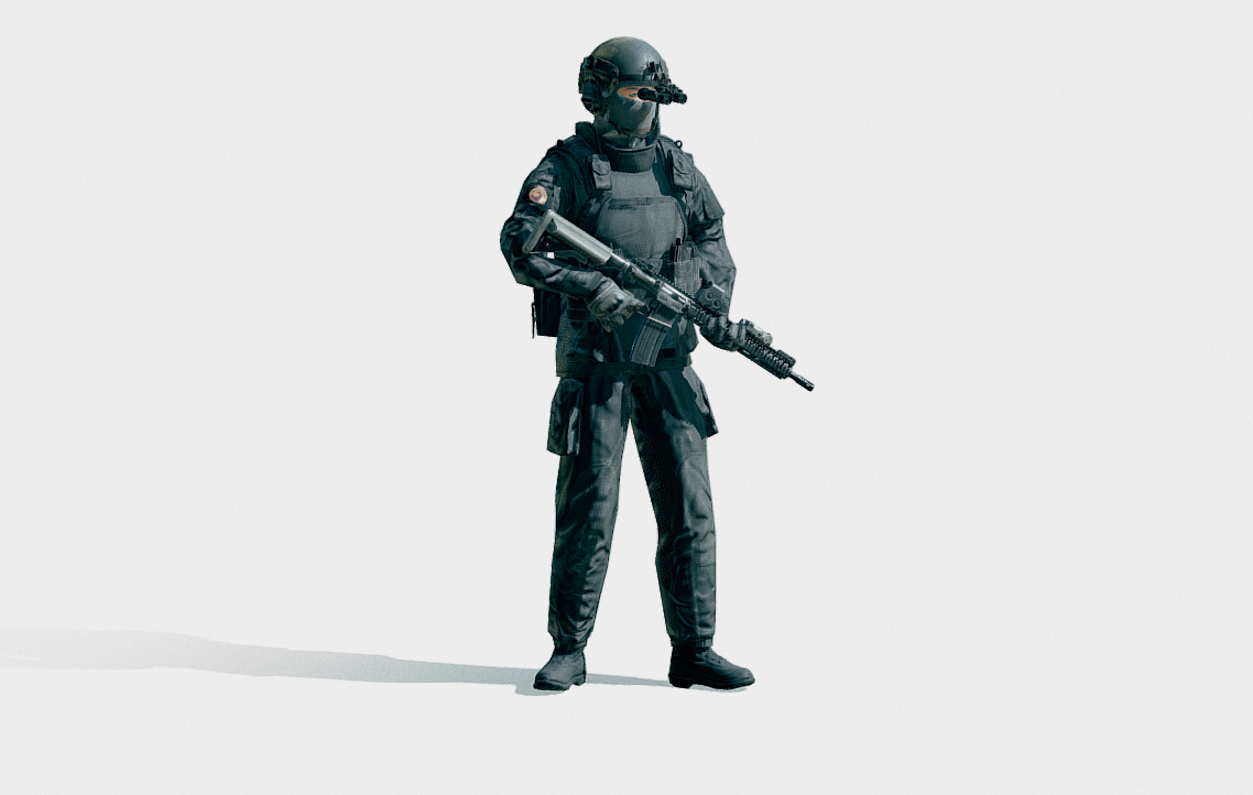 S.W.A.T. Operator 3d model