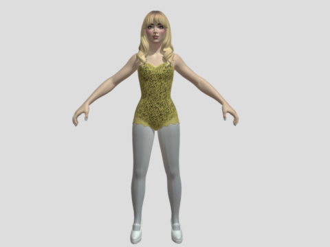 Sabrina Carpenter - Fortnite Skin 3d model