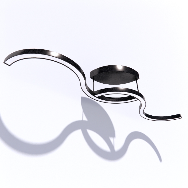 Sevilla Modern Chrome Lamp Chandelier 3d model