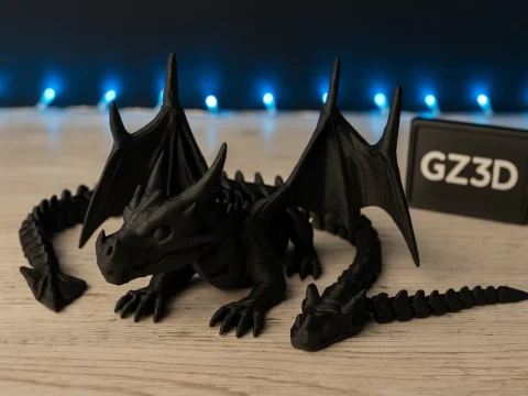 Skeleton Dragon FLEX 3d model