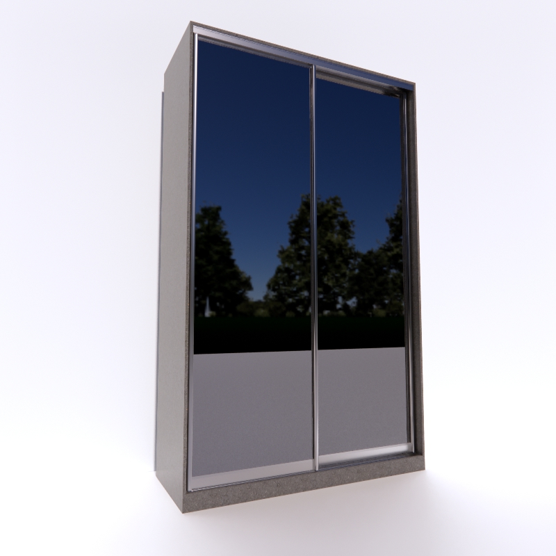 Sliding wardrobe 1500 3d model