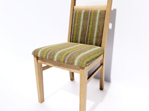 Solid Oak Chair 3d model