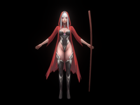 Sorceress T-pose 3d model