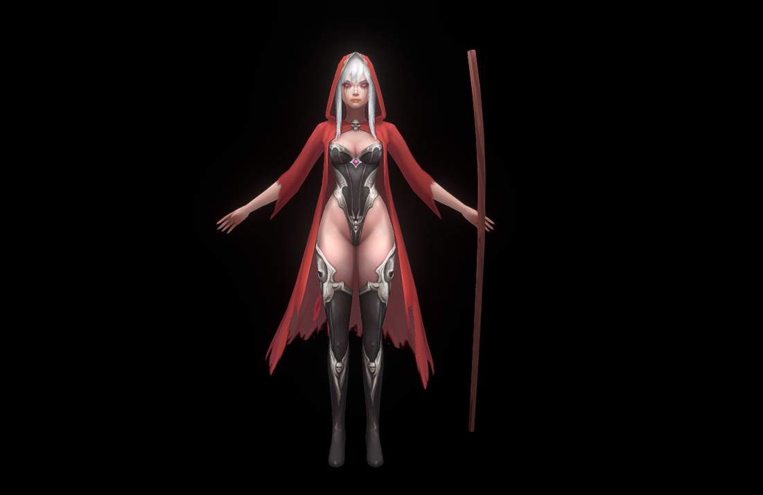 Sorceress T-pose 3d model