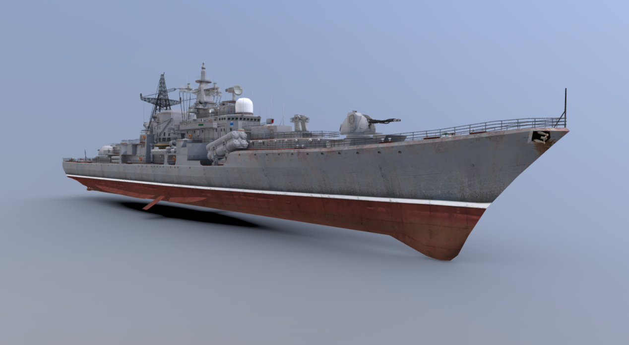 Sovremenny-class destroyer 3d model