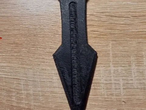 Spinner Kunai knife 3d model