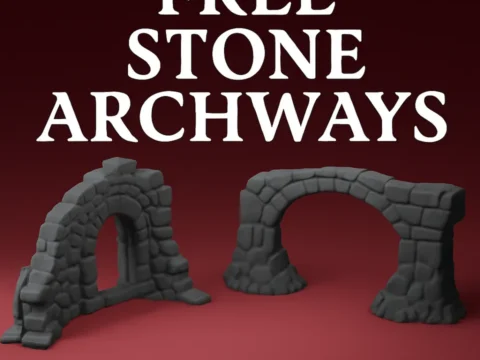 Stone Archways – 3D Printable Modular Fantasy Terrain 3d model