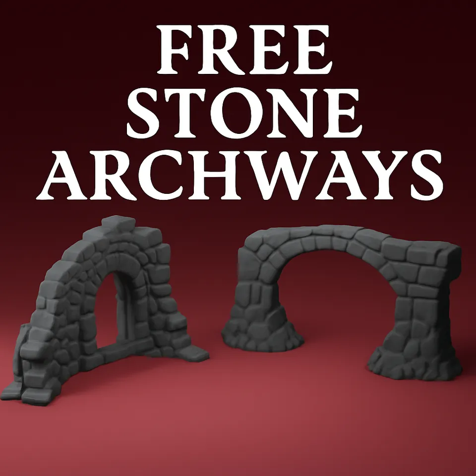 Stone Archways – 3D Printable Modular Fantasy Terrain 3d model