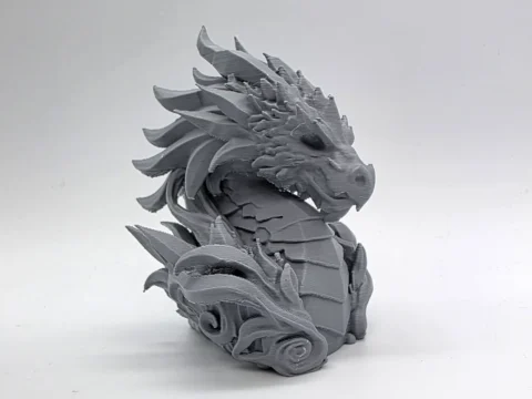 Stone Elder Dragon Bust 3d model