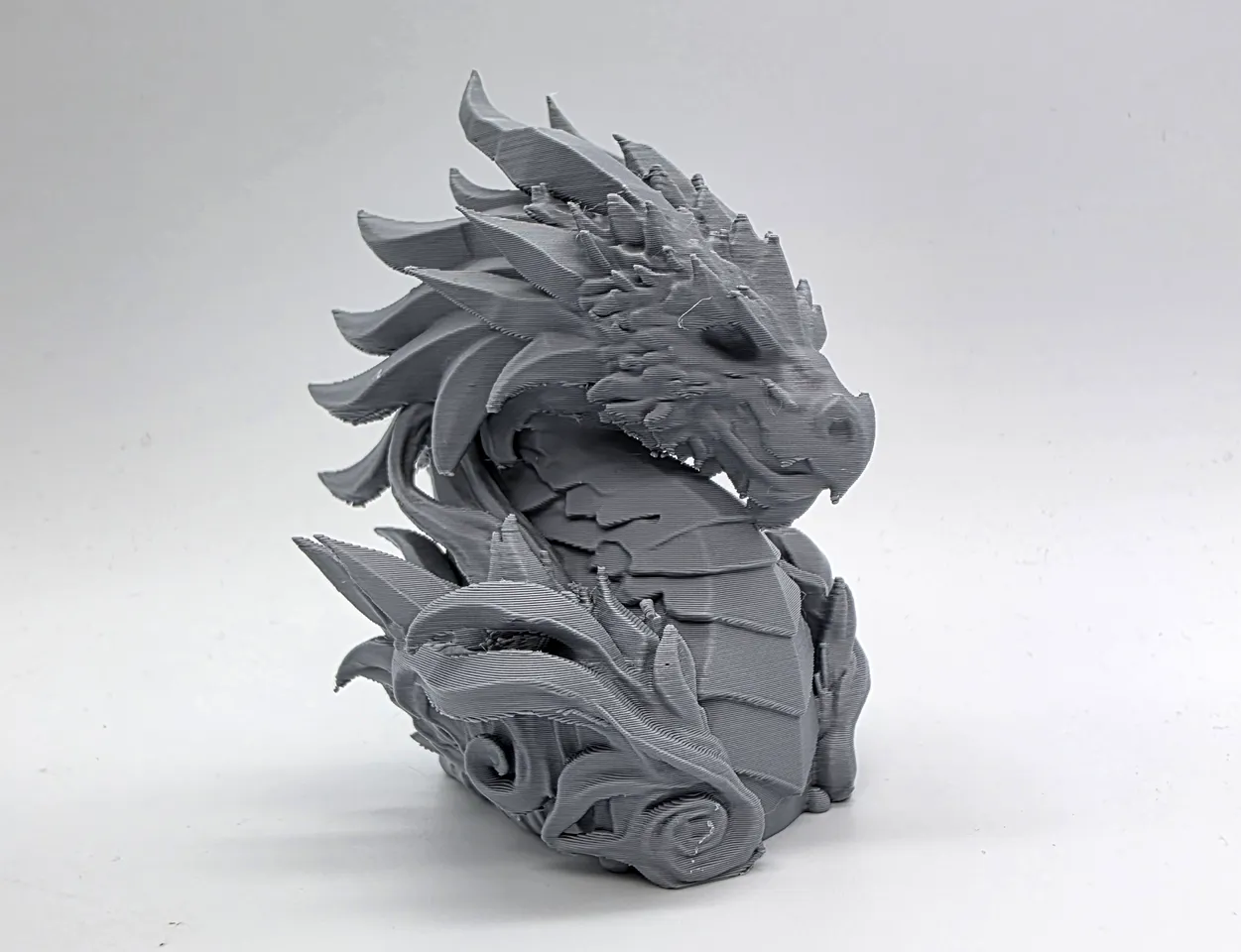Stone Elder Dragon Bust 3d model