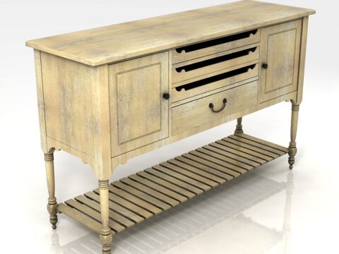 Table Console Country 3d model