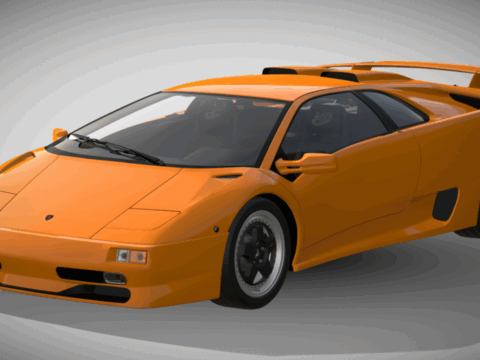 1995 Lamborghini Diablo SV 3d model