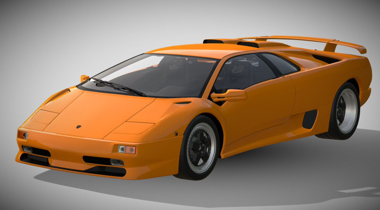 1995 Lamborghini Diablo SV 3d model