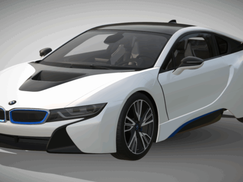 2015 BMW i8 3d model