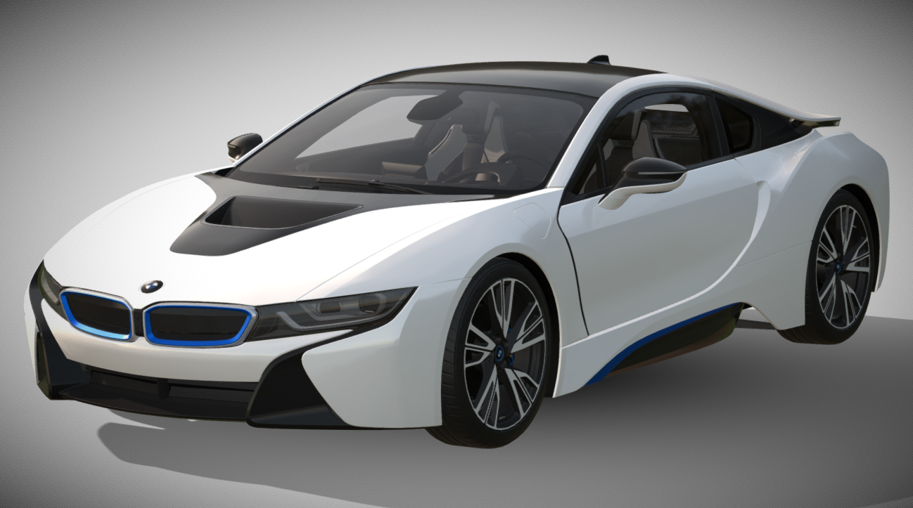 2015 BMW i8 3d model