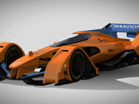 2018 McLaren X2 3d model