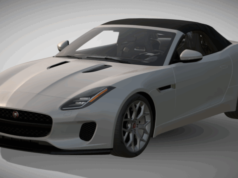 2019 Jaguar F-TYPE R Convertible 3d model