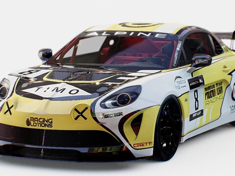 A110 GT4 Alpine Team 2024 3d model