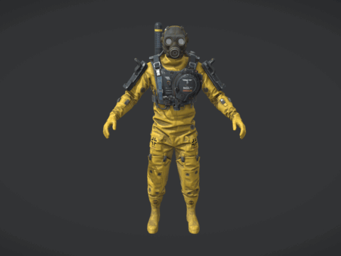 Atom Soldier 3d model